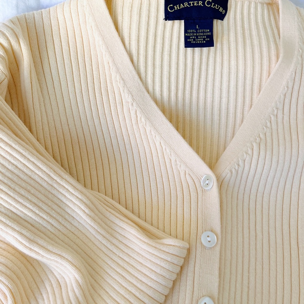 Charter club yellow cardigan - Picture 3 of 3